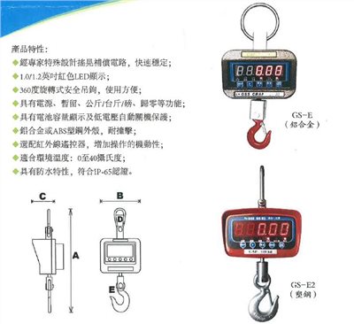 GS-E電子吊秤